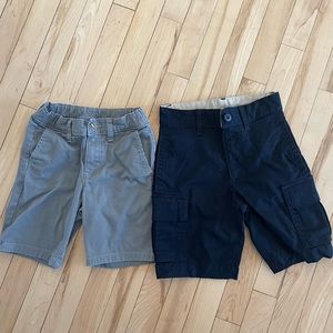 Bundled Boys Carter’s shorts (gray) & Gap cargo shorts (black) Size 5.